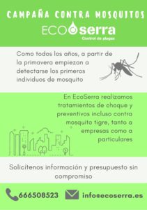 eliminar mosquitos en Valencia